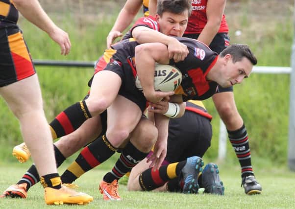 Action from the National Conference clash between Normanton and Shaw Cross Sharks. Pictures: Andy May