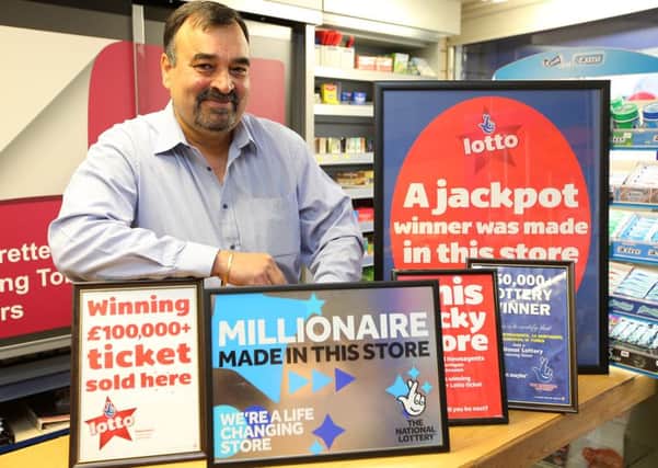 LUCKY SHOP Many of Kamal Devesher's customers have won big on the National Lottery.