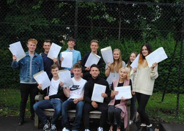 Batley Grammar School pupils collect their GCSE results