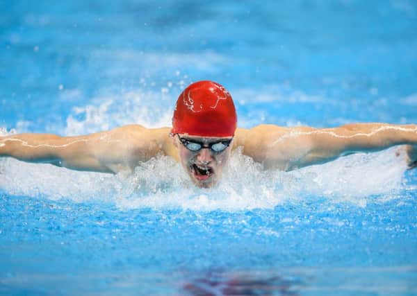 Dewsbury swimmer Kyle Chisholm competes in the Mens 200m Butterfly heats sat the European Games in Baku, Azerbaijan. Picture: Alex Whitehead/SWpix.com.