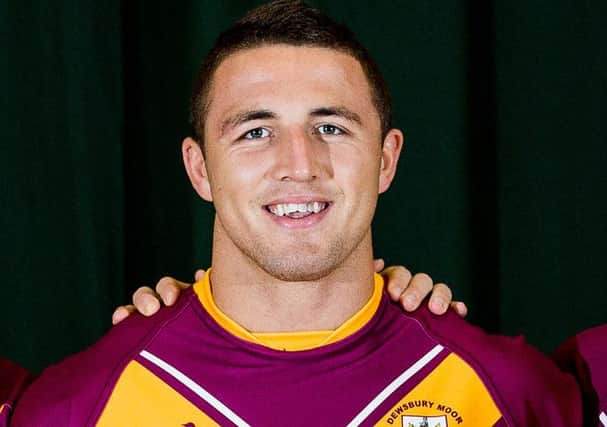 Rugby star Sam Burgess.