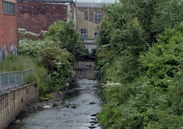 The stretch of the River Spen at Liversedge.