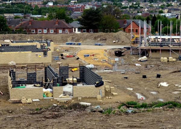 Construction of new homes on the former site of Soothill cricket ground.