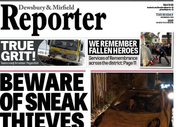 This week's Dewsbury and Mirfield Reporter is out today!