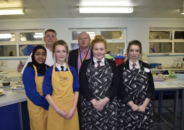 Dewsbury Young Chef of the Year finalists at Thornhill Community Academy