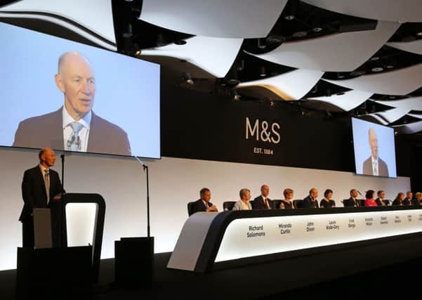 Chairman Robert Swannell addresses the Marks & Spencer AGM