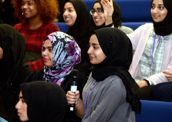 Pupils at Batley Girls' High School quizzed political leaders at a Question Time-style event last week.