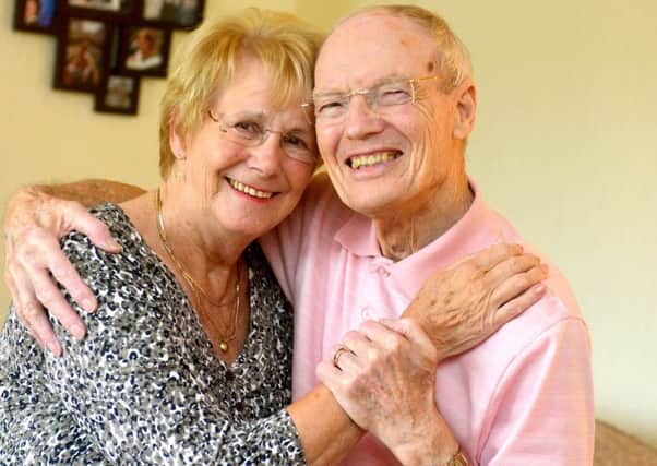 Des and Beryl celebrating their 60th wedding anniversary two years ago.