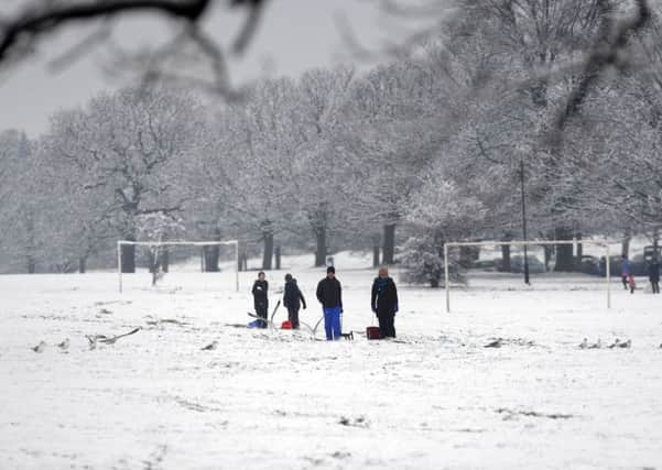 Snow resulted in the entire Heavy Woollen Sunday League being postponed.