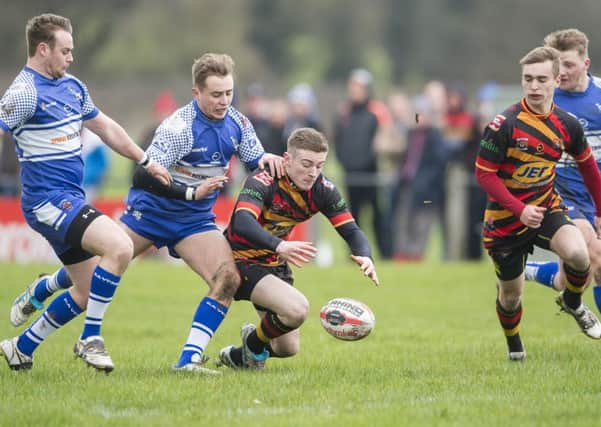 Sam Ottewell scrambles for the ball during the Sharks  Challenge Cup tie.