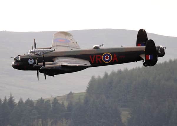 A Lancaster bomber will glide over Batley Market Place during Vintage Day.