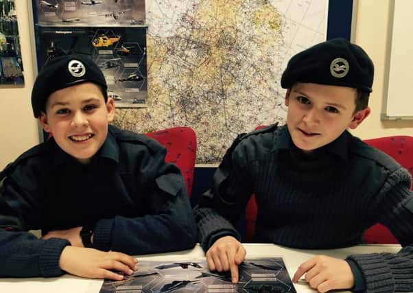 2490 Spen Valley Squadron Air Cadets Joshua Dawkins, left, and James Young, right.