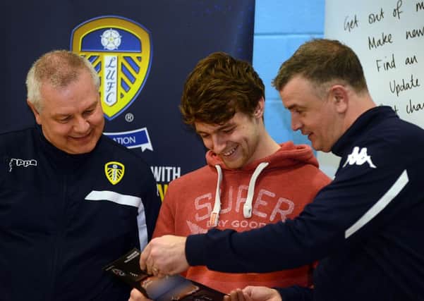 Student Jake Bardell in talks with Leeds United FC.
 (AB116d0316)