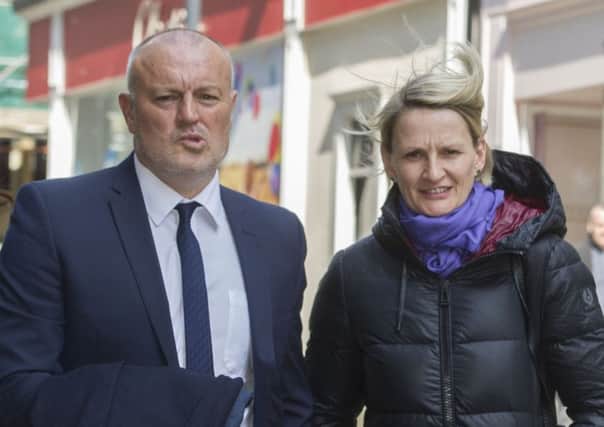 Former Leeds United manager Neil Redfearn and his partner Lucy Ward.