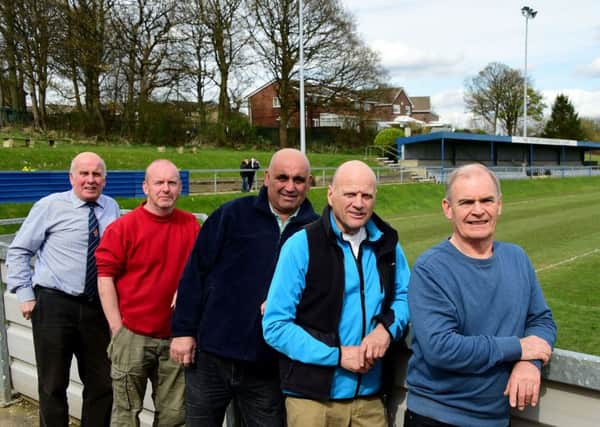 Liversedge committee members Bryan Oakes, Andrew Taylor,Andrew Frost, Bob Gawthorpe and David Smith.