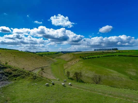Temperatures are set to hit 22C across Yorkshire (including Thixendale pictured above) this weekend.