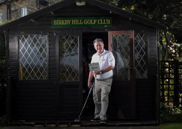 Marshall Capel outside his clubhouse. .Picture by Simon Hulme