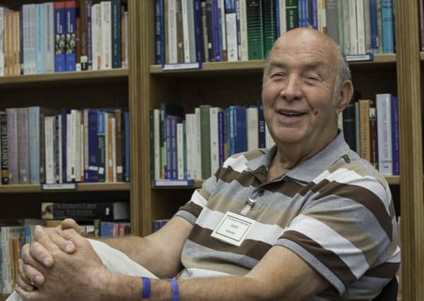 David Ashton in his office at the Mirfield College of the Resurrection, one of the many places he volunteers for.