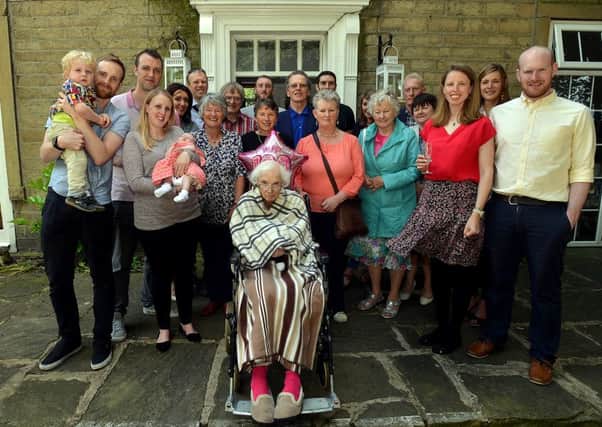 Amy Sykes celebrated her 100th birthday with family and friends.
 Picture ref: AB251a0716