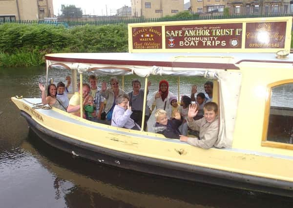 Visitors enjoy one of the many free boat trips.