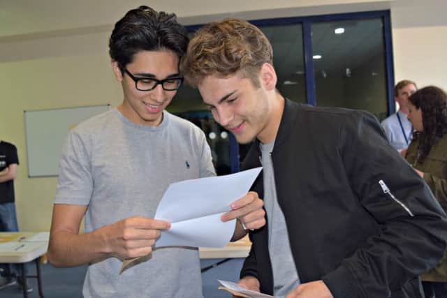 Thornhill Community Academy students celebrate their GCSE results.