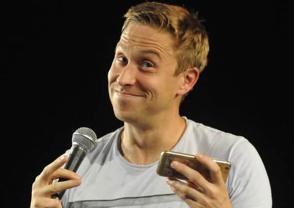 Russell Howard, who proved a big attraction on the Alternative Stage at the Leeds Festival.