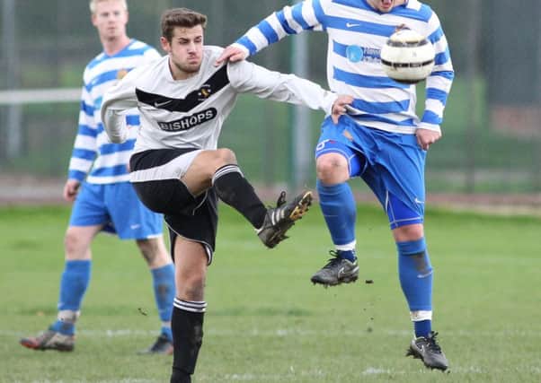 Elliott Brooke scored four goals to see Overthorpe Sports Club into the Heavy Woollen Challenge Cup second round with victory over Slip Inn.
