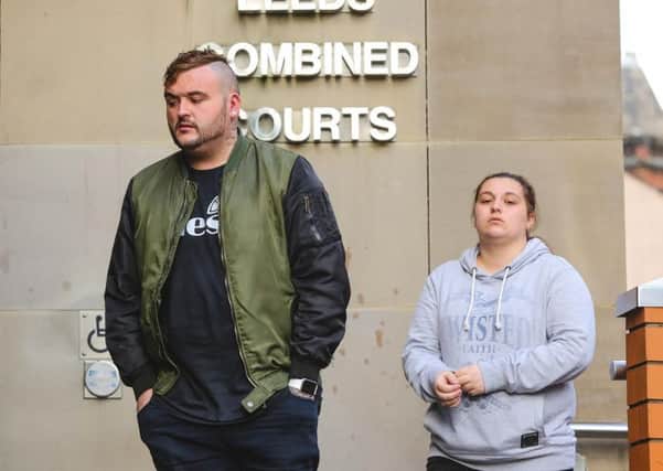 Lucy Damen, 22, and Daniel Sheard, 24, of Cleckheaton, near Bradford, West Yorks., at Leeds Crown Court. The couple are on trial, over the death of their four month old baby, Kayleigh-Mai Sheard, in 2013. October 04, 2016. See Ross Parry story RPYDEAD;