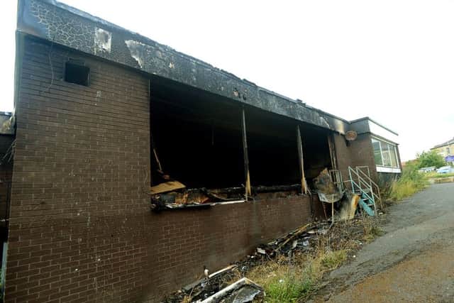 The old Batley WMC was gutted by a  fire.
