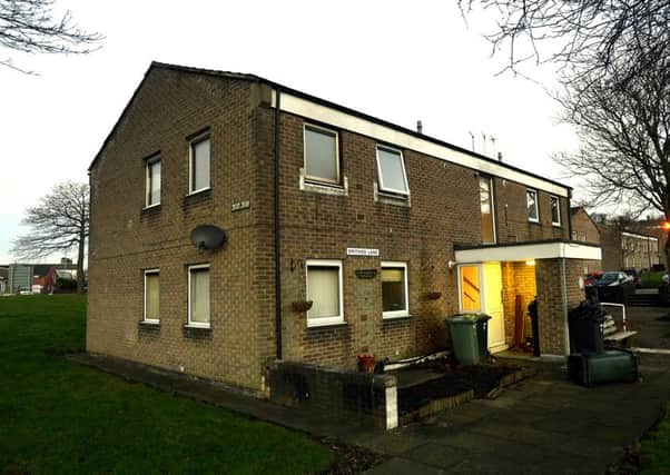 The top home at Smithies Lane flats in Birstall caught fire on Tuesday morning.
