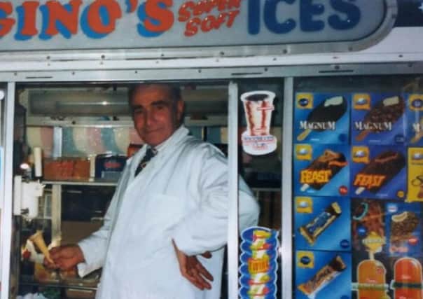 Luigi Del Grande in his Ice cream truck