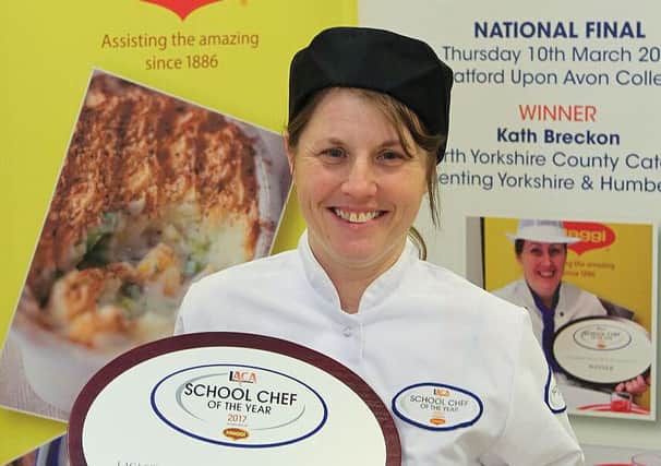 WINNER: School chef Tracy Healy is chasing the national title.