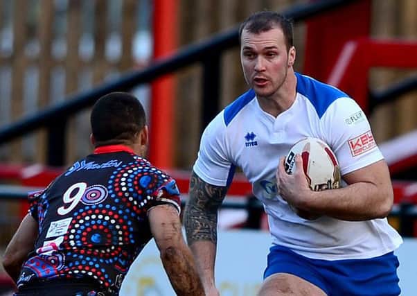 Lucas Walshaw finished off a neat Dewsbury Rams move for his sides only score away to Leigh Centurions last Sunday.