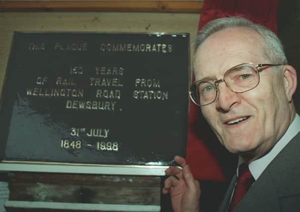 Renowned: The late Tom Kilburn at Dewsbury Railway Station in 1998.