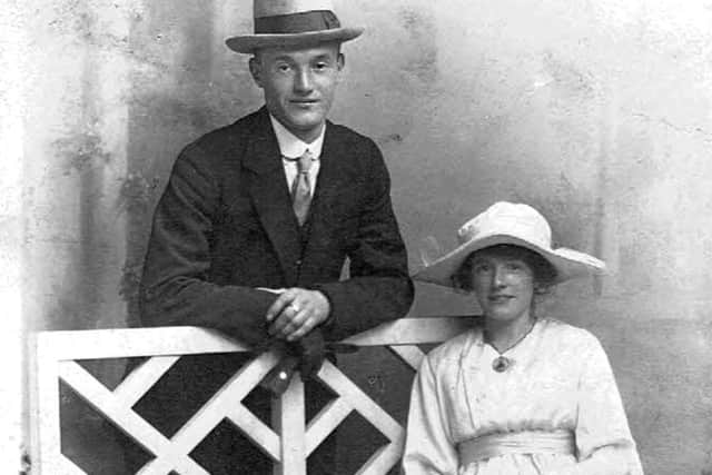 Arthur, Thomass younger brother who survived the war, is pictured with his wife Ivy.