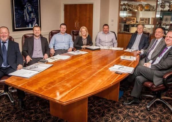 EXPERIENCED GROUP: The new look Mid Yorkshire Chamber of Commerce board of directors.
