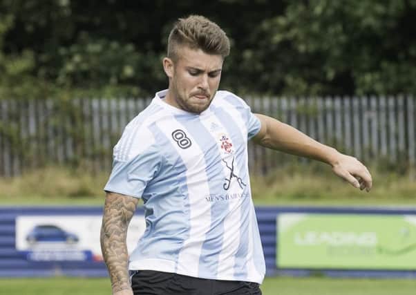 Brandon Kane had a great chance to put Liversedge ahead before two late goals condemned them to defeat at Garforth Town last Saturday.