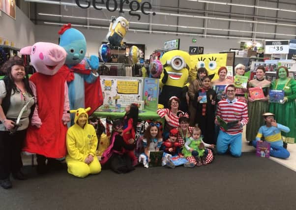 Children had the chance to be pictured with various TV characters during activities at the Asda store in Dewsbury.