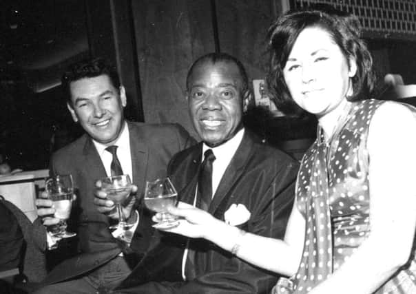 James Corrigan with Louis Armstrong and Betty Corrigan