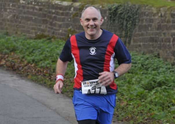 ROAD RUNNER: Ian Johnson in training for the London Marathon.
