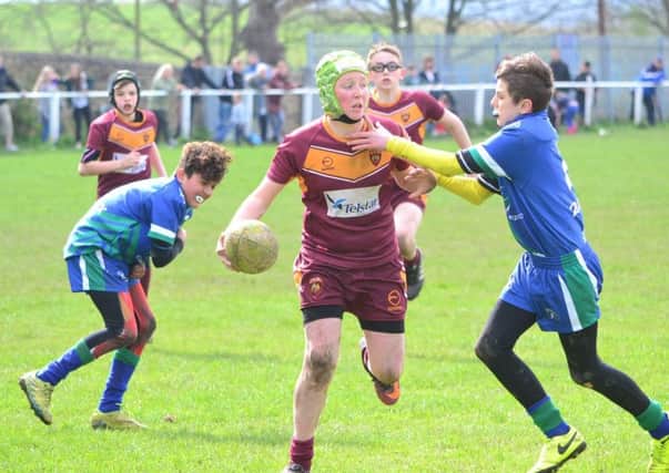 Dewsbury Moor Under-12s in action against Silsden