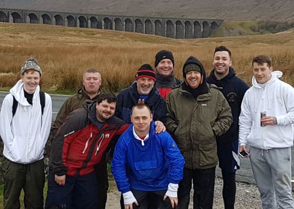 The CEF team pictured during the Yorkshire Three Peaks Challenge.
