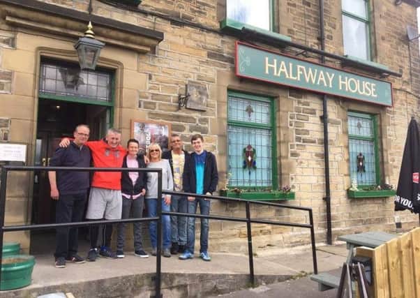 fundraising: Jamie Meaden and a team of friends completed a charity walk for Dewsbury Hospital.