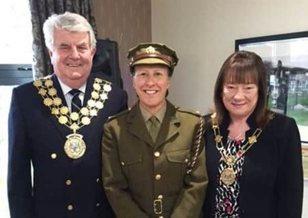 POPPING IN: Kirklees Mayor Jim Dodds with his wife Carol.