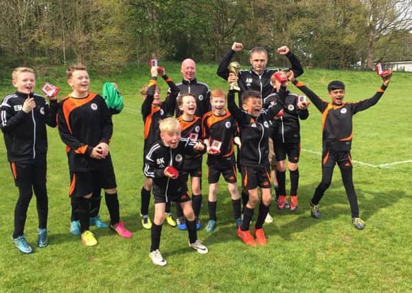 Howden Clough Under-11s won the Huddersfield District League Cup