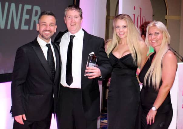 DOUBLE SUCCESS: Wedding Venue Lighting picked up two trophies at the I Do Wedding Awards in Sheffield.
