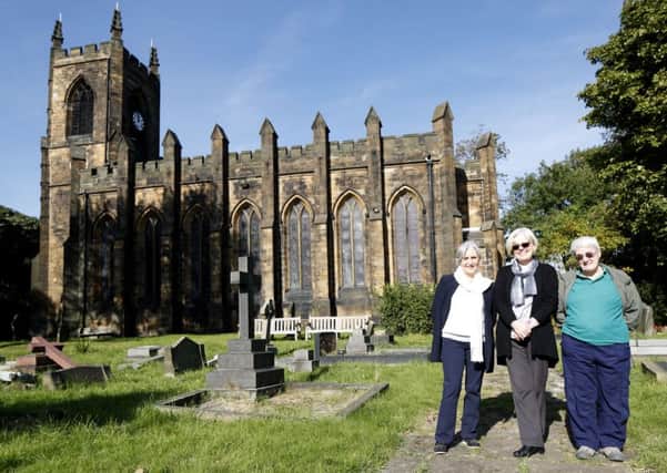 St John's Church, Dewsbury Moor, will be restored after a Â£120k grant secured from Heritage Lottery. 
Christine Sharpe (Church Warden), Rev Kathy Robertson, Rita Hetherington (Church Warden)