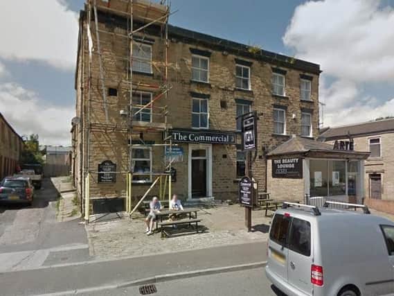 The man was assaulted in The Commercial, Cleckheaton. Picture: Google