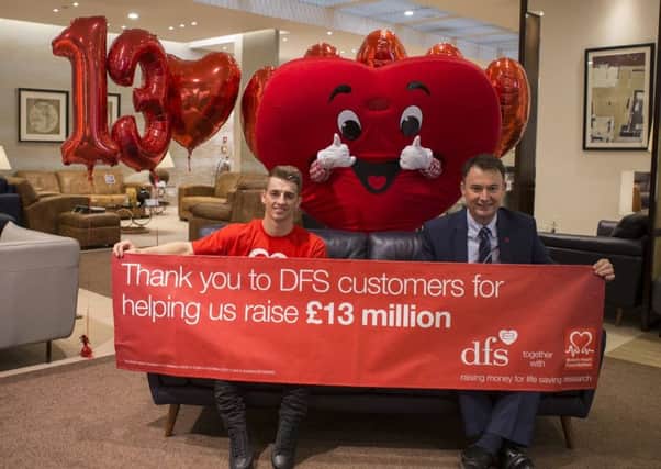 DFS Brand Ambassador Max Whitlock and Mike Taylor (British Heart Foundation Retail Director) have thanked customers for their support.