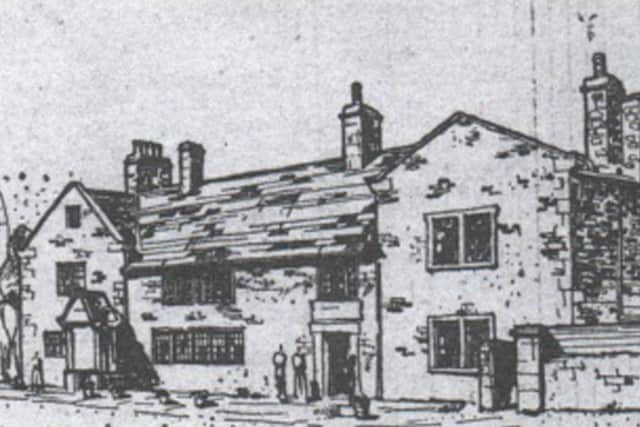 LOST FOREVER: Mr Sam Brown, a young architect studying in Leeds, made a sketch of the old pub.